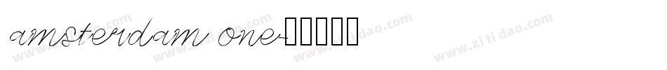 amsterdam one字体转换